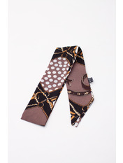 Шарф 25 Чорний Коричневий+чорний Коричневий
