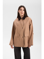 Куртка KR-1152 XS Коричневий Світло-коричневий Світло-коричневий XS