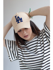 Бейсболка BK-4905 Коричневий Бежевий Синій 55-56 Бежево-синій