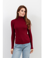Водолазка з коміром  приталена GO-1302 one size Бордовий Бордовий one size