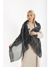 Шарф А-8473-1 Графітовий Сірий яя_170*110