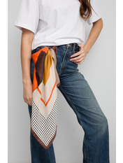 Хустка атласна APL-419 Помаранчевий