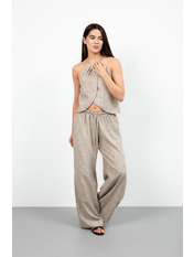 Літній костюм з льону KT-7541 XS/S Сірий Сірий XS/S