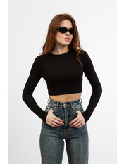 Лонгслів LNG-31236 L Чорний Чорний L