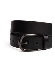 Ремінь шкіряний  100 см REM-587 Чорний