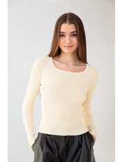 Лонгслів L-554 Молочний one size