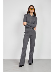 Трикотажний костюм KT-92492 one size Темно-сірий Сірий Темно-сірий one size