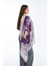 Хустка атласна APL-254385 Фіолетовий