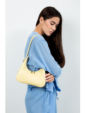 Сумка жіноча з еко-шкіри SYM-24-00 Лимонний+золото Жовтий
