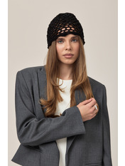 Ажурна шапка  AJ-01 Чорний