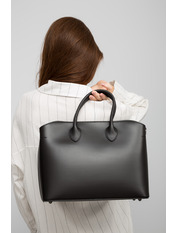 Сумка жіноча з натуральної шкіри SYM-01387 Чорний