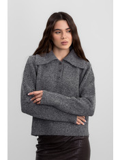 Светр KOF-5069 one size Сірий Антрацит Антрацит one size