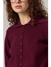 Светр вільний KOF-261008 one size Бордовий Бордовий one size