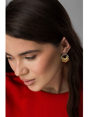 Сережки фігурні SER-13541 Золотистий Сріблястий+золотистий