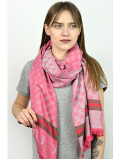 Шарф А-5 Яскраво-рожевий Рожевий