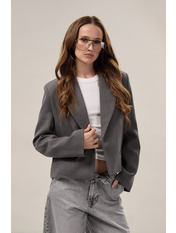 Жакет укорочений PG-401 XS/S Сірий Сірий XS/S