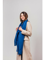 Шарф #1907 Синій яя_170*77