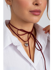 Чокер-сердечко CH-30 Сріблястий