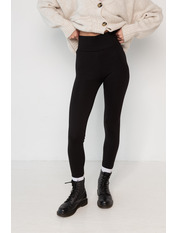 Лосіни на резинці трикотажні BR-1010 Чорний S