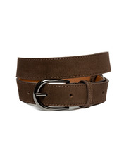 Ремінь шкіряний замшевий  103 см REM-588s Коричневий