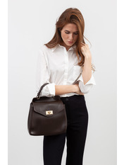 Сумка жіноча з еко-шкіри SYM-60035 Шоколадний Коричневий