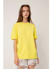Футболка напівприталеного крою FUT-565 Жовтий M Лимонний