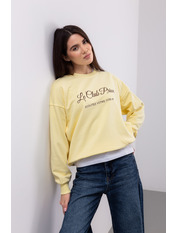 Світшот з вишивкою SW-528 M/L Жовтий Світло-жовтий Світло-жовтий M/L