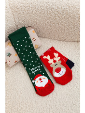 Набір новорічних шкарпеток NASH-2025 Червоний Червоно-зелений