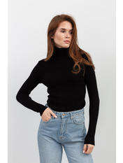 Водолазка з коміром  приталена GO-1302 one size Чорний Чорний one size