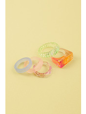 Набір каблучок KOL-UZG-15 Різнобарвний Різнобарвний 3