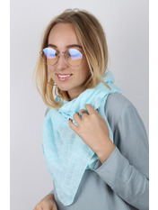 Шарф N-17-025- Світло-блакитний Блакитний