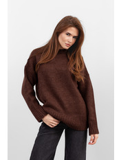 Светр прямий KOF-251103 one size Коричневий Коричневий one size