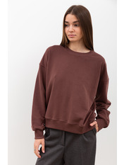 Світшот однотонний S-20211 Шоколадний Коричневий S