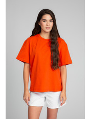 Футболка бавовняна прямого крою FUT-128 XS/S Помаранчевий Помаранчевий XS/S