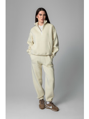 Трикотажний костюм на флісі KT-F-310 Бежевий M Ванільний Ванільний M