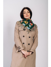 Хустка B-2006-N-1 Зелений 5 Зелений яя_101*101