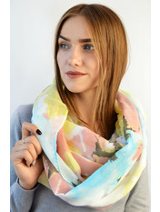 Снуд Олессандра Світло-блакитний Блакитний яя_95*65