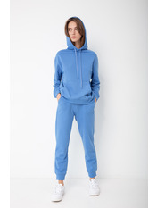 Трикотажний костюм KT-586 Темно-блакитний XS Блакитний