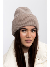 В'язана  шапка SHP-25008 Верблюд Бежевий