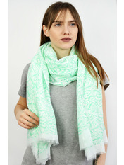 Шарф PSL-1803-5 Світло-зелений Зелений яя_180*95