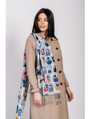 Шарф Хейді Блакитний. Блакитний