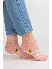 Шкарпетки SH-539-6 Рожевий Біло-рожевий 4