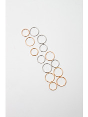 Кільця в волосся Асія Різнобарвний one size Набір 2