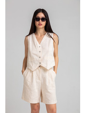 Лляний костюм KT-231013 Молочний S