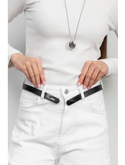 Ремінь шкіряний  * REM-06-20021r Чорний