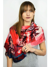 Палантин Іоланта Червоний яя_180*70