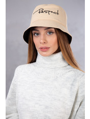 Панама PN-Resp_0200-11 Світло-кавовий + чорний Коричневий 56-57 Чорний