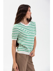 Футболка трикотажна FUT-10188 Молочний Зелений Молочно-зелений one size