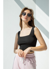 Топ трикотажний FUT-5643 Чорний one size