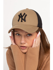 Бейсболка BK-1111 Чорно-капучіновий 55-56 Чорний Коричневий